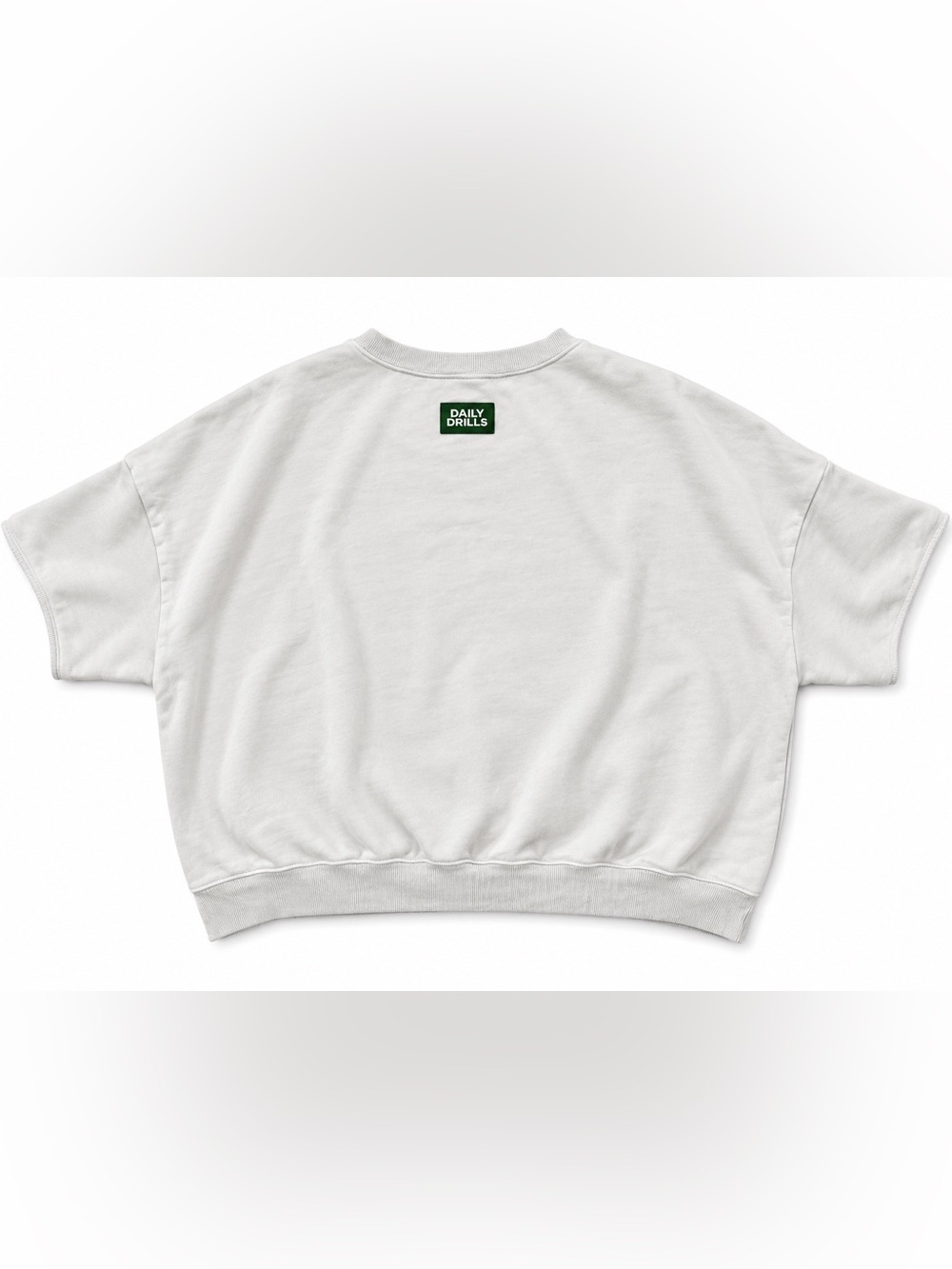 Daily Drills Oversized Cropped Sleeves Crewneck